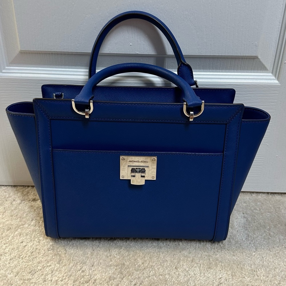Michael Kors Sapphire Blue Saffiano Leather Purse